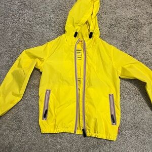 Hunter Kids Bright Yellow Hooded Raincoat
